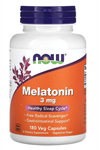 NOW Foods Melatonin 3 mg 180 Veg Capsul. Usa Menşei.OZELSPORCUGIDALARIN'DAN 3630