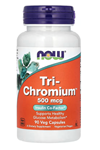 Now Foods, Tri-Chromium, 500 mcg, 90 Veg Capsules.3731