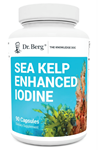 Dr. Berg Sea Kelp Enhanced Iodine - 200 mcg of Premium Iodine - Seaweed Blend Includes Klamath Blue-Green Algae & Sea Kelp - 90 Capsules