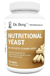 Dr. Berg Nutritional Yeast – Natural B12 Added - All 8 B Vitamin Complex – Organic Vanilla Flavor - 270 Vegan Tablets