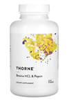 Thorne, Betaine HCL & Pepsin, 225 Capsules.Made ın Usa